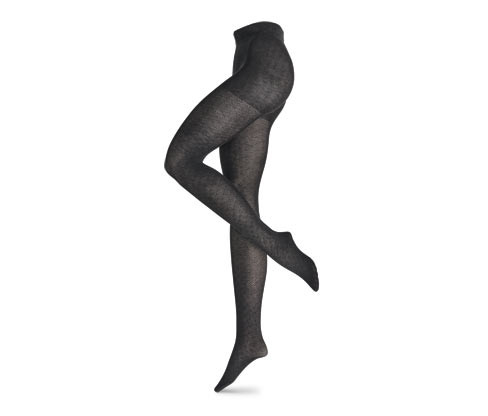 Tchibo - Strukturované pletené punčocháče - pro ženy - vel. S 36/38 - barva: šedá