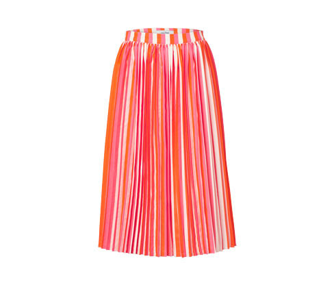 Tchibo - Proužkovaná plisovaná sukně - pro ženy - vel. 34 - barva: vícebarevná/s proužky