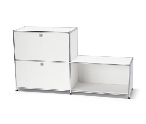 Tchibo - Kovový regál CN3 se 3 přihrádkami - barva: bílá