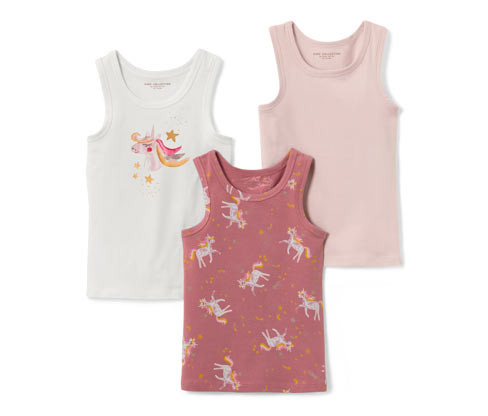 Tchibo - Dětská tílka - pro dívky - vel. 86/92 - barva: bílá