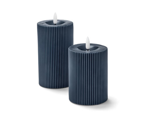 Tchibo - LED svíčky z pravého vosku - barva: modrá