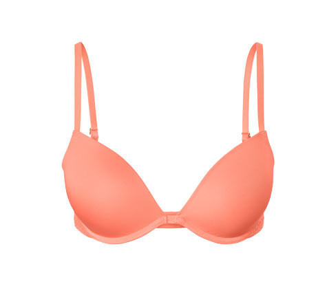Tchibo - Podprsenka push-up s krajkou - pro ženy - vel. 75A - barva: oranžová