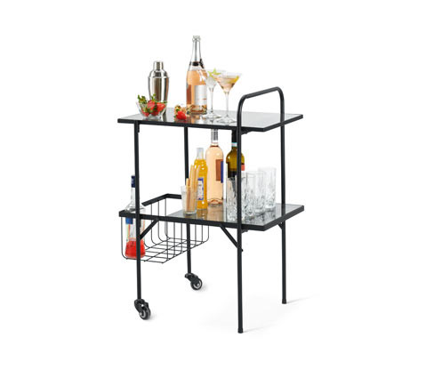 Tchibo - Servírovací vozík - barva: černá