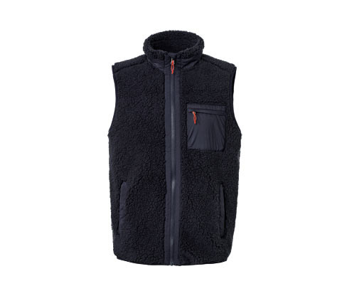 Tchibo - Plyšová vesta - pro ženy - vel. S 44/46 - barva: modrá