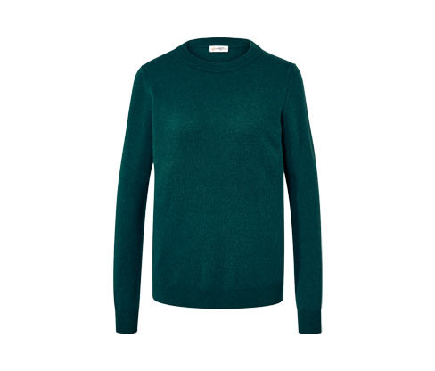 Tchibo - Svetr z jemného úpletu s kašmírem - pro ženy - vel. S 36/38 - barva: zelená