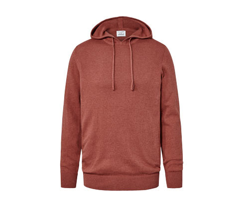 Tchibo - Úpletová mikina s kapucí - pro muže - vel. S 44/46 - barva: červená