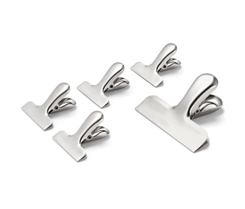 Tchibo - Klipsy z ušlechtilé oceli pro zachování aroma - barva: stříbrná