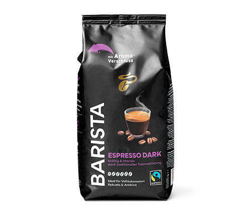 Tchibo - Barista Espresso Dark –1 kg zrnkové kávy - Intenzita: 6/6