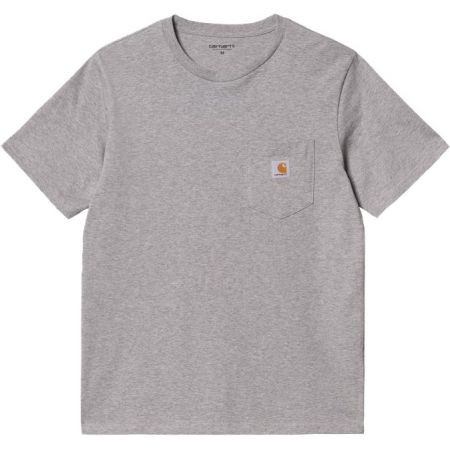 Triko Carhartt Wip Pocket S/S - Šedá - L