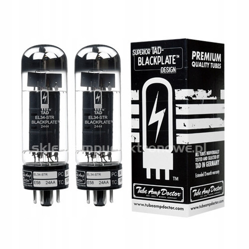 EL34-STR Blackplate Tad Premium Selected 2 ks vybraný pár
