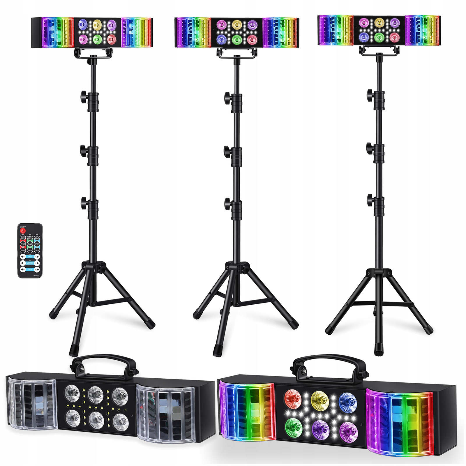 Multiefektové světlo na diskotéku, párty do klubu 3v1 Rgbw Pilot LIGHT4ME