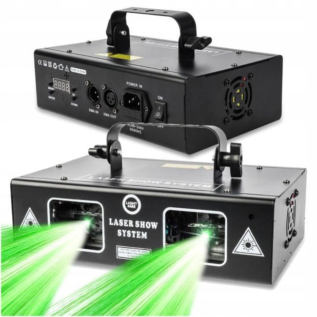 Projektor Laserový Projektor Scénický Diskotékový Skener Laser Rgb 2x350 mW