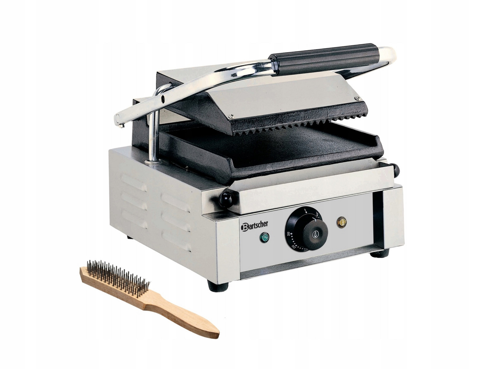 Kontaktní Gril Hladký-ryfl. 1,8kW Litina Bartscher