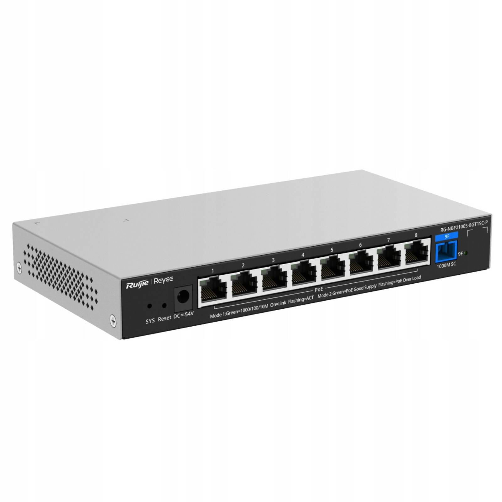 Switch Poe RG-NBF2100S-8GT1SC-P 8-PORTOVÝ Pon E-lighten Reyee