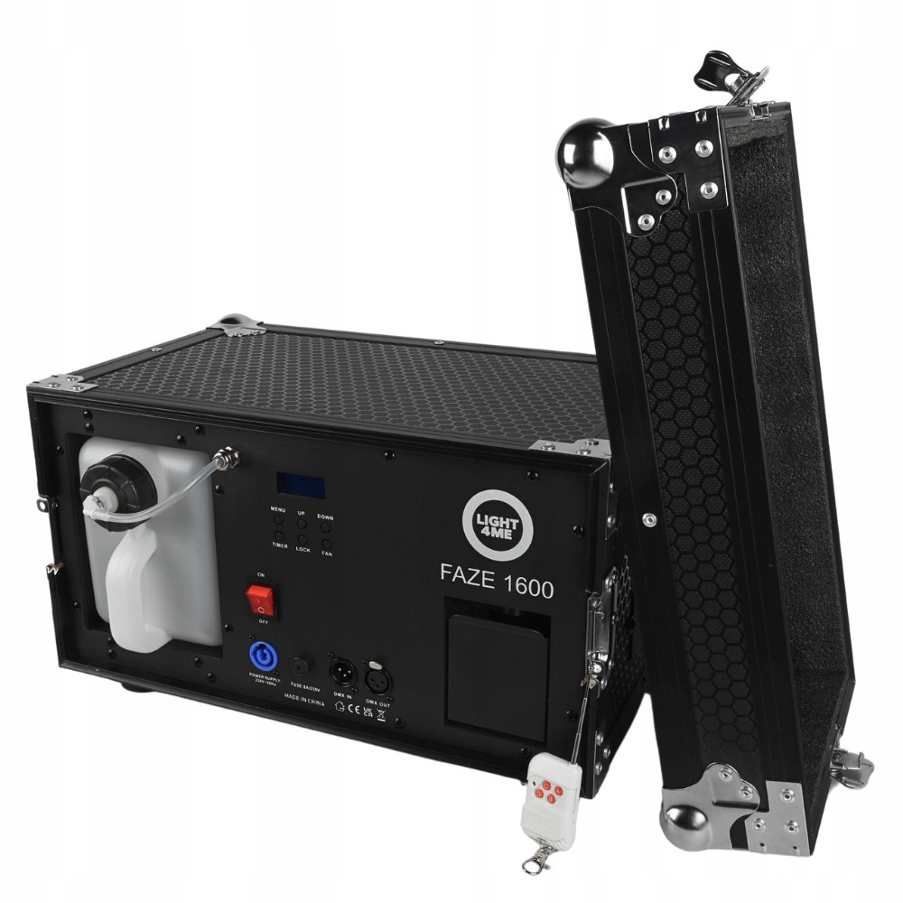 Vyvíječ Kouře Mlha Zakouřovač LIGHT4ME Fáze 1600W Fazer DMX Časovač Dálkové Ovládání