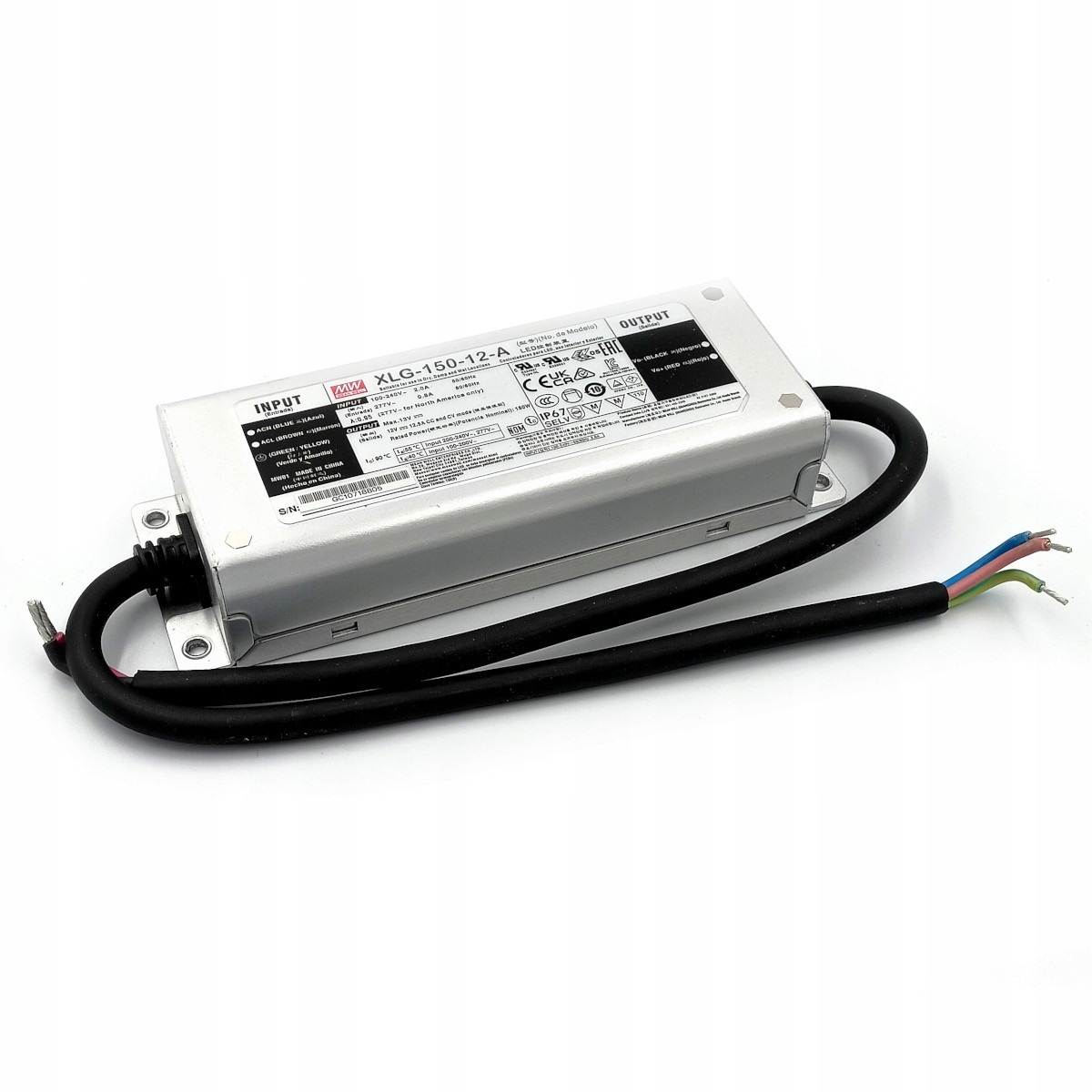 Mean Well Napájecí Zdroj Pro Led XLG-150-12 150W 12V DC