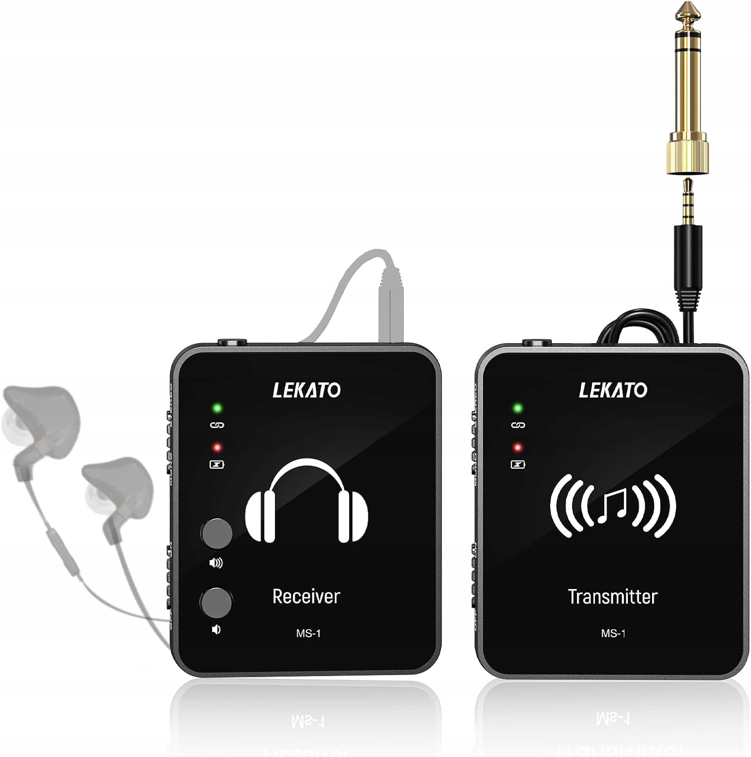 Bezdrátový Audio Přenosový Systém Kytara-sluchátka Lekato MS-1 2.4G