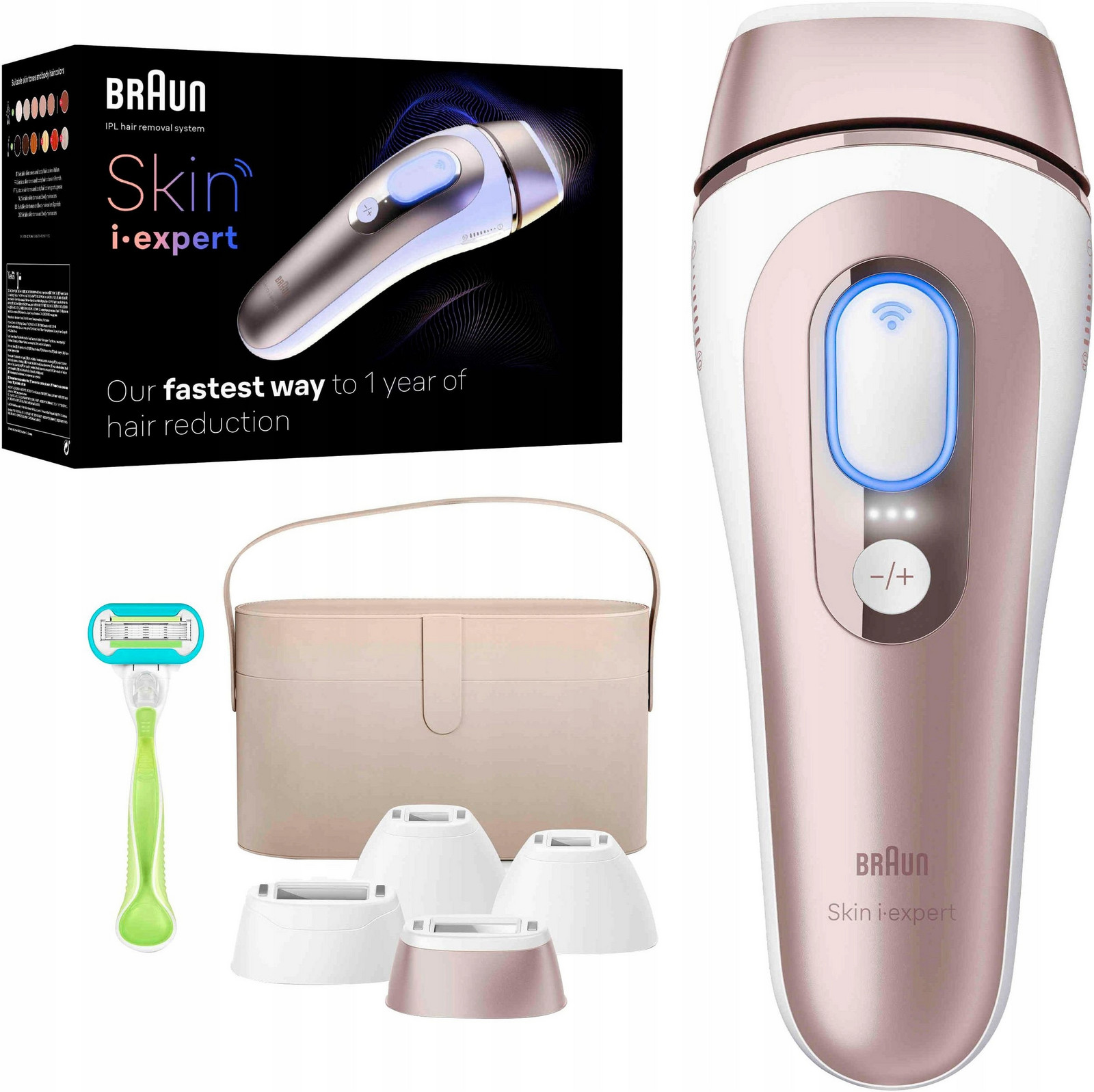 Ipl epilátor Braun Skin I-expert Smart Ipl PL7387 Pouzdro 4 Nástavce