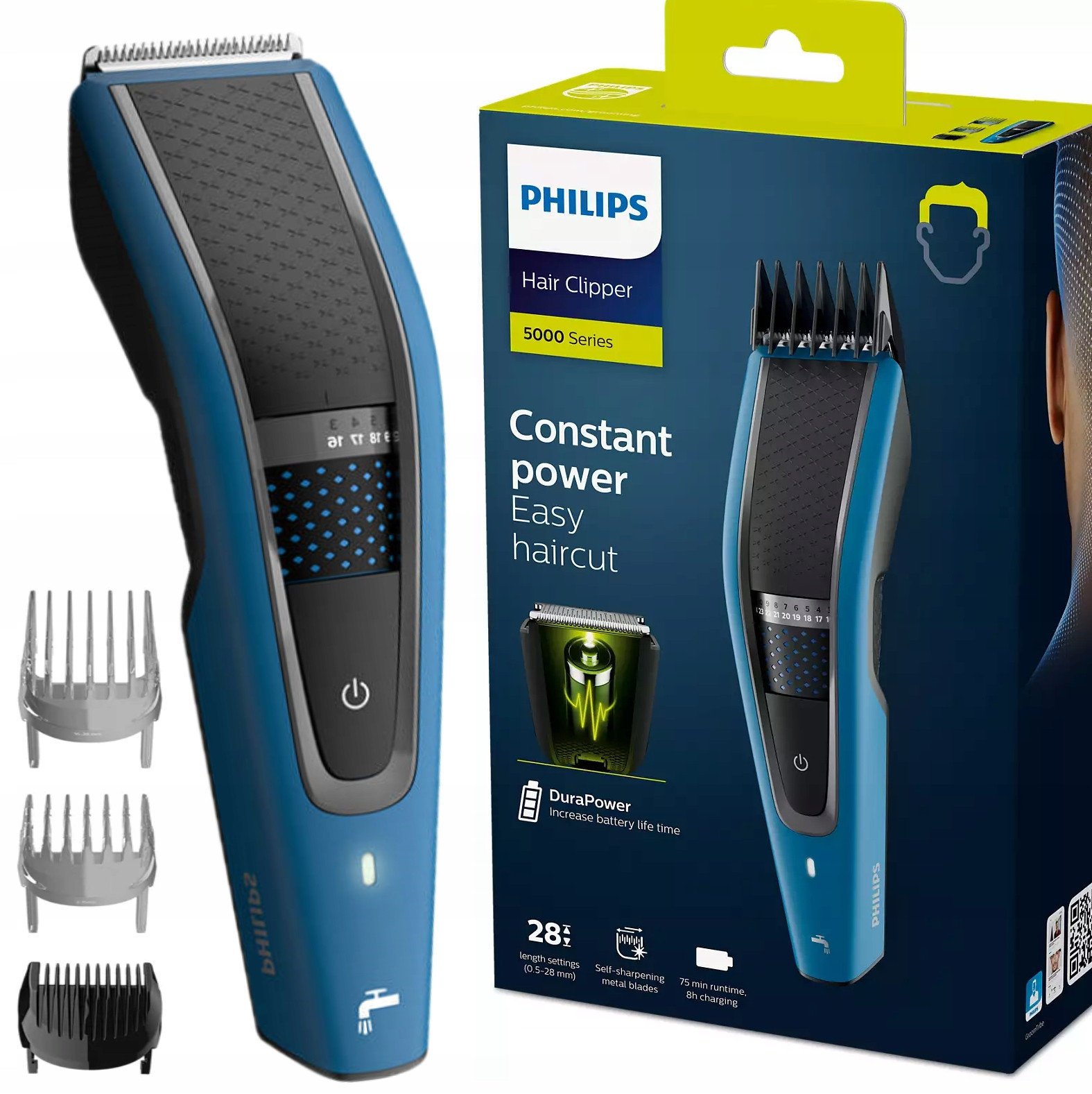 Akumulátorový Zastřihovač Vlasů A Vousů Philips 3 Nástavce