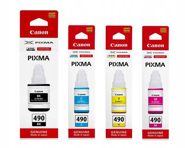 Inkousty Canon GI-490 GI490 sada Cmyk originální