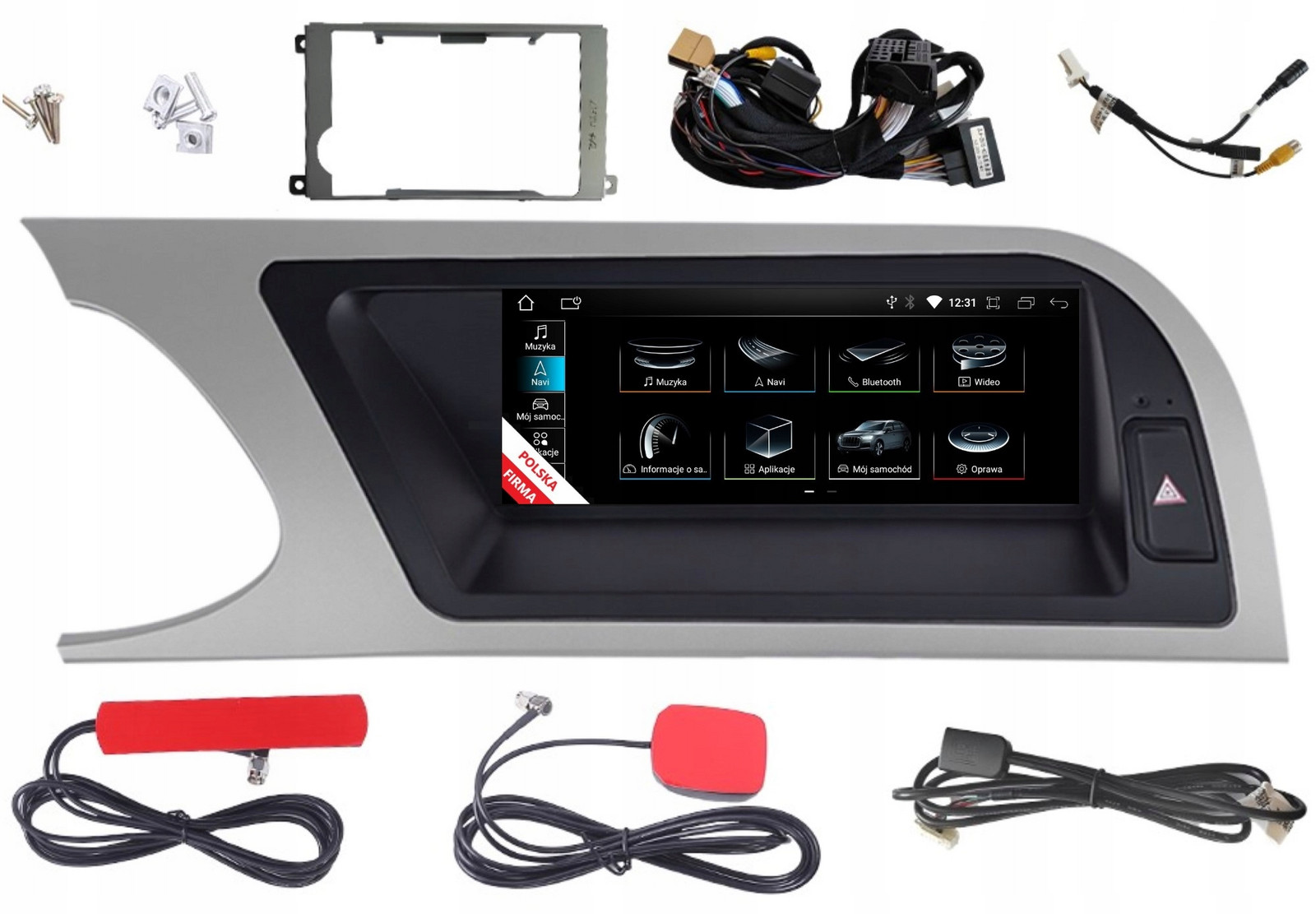 Rádio Android Audi A4 B8 Multimediální MMI 3G Android 4/64 Gb Lte Carplay