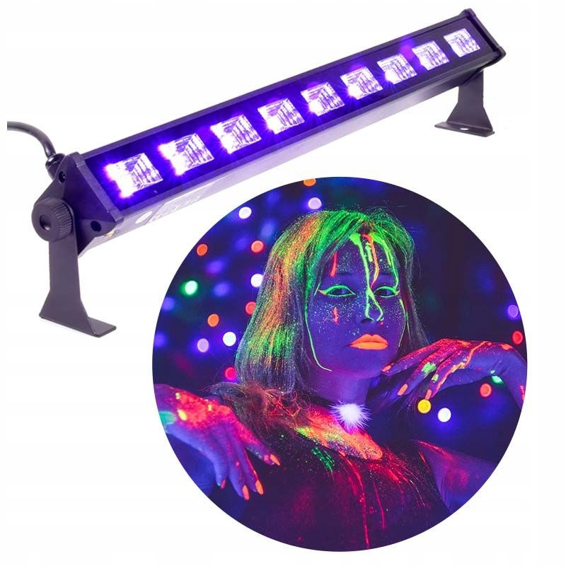 Osvětlovací Lišta Led Ultrafialová Uv LIGHT4ME Led Bar Uv 8x3W