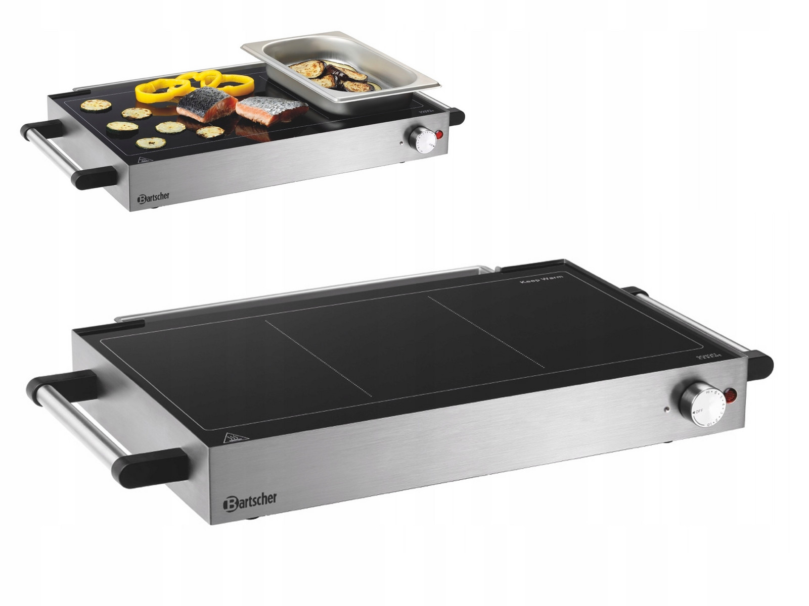 Elegantní Skleněná Grilovací Deska Hladká Bartscher