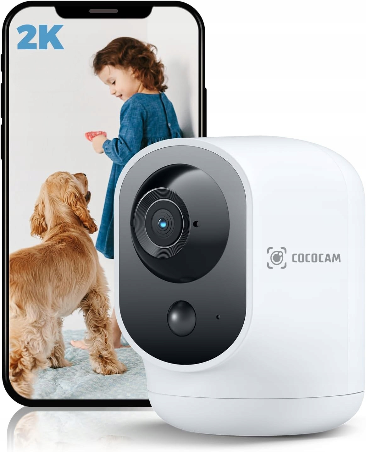 Bezpečnostní Kamera 2K Pro Monitorování Dětí Zvířat Chůvička Hd