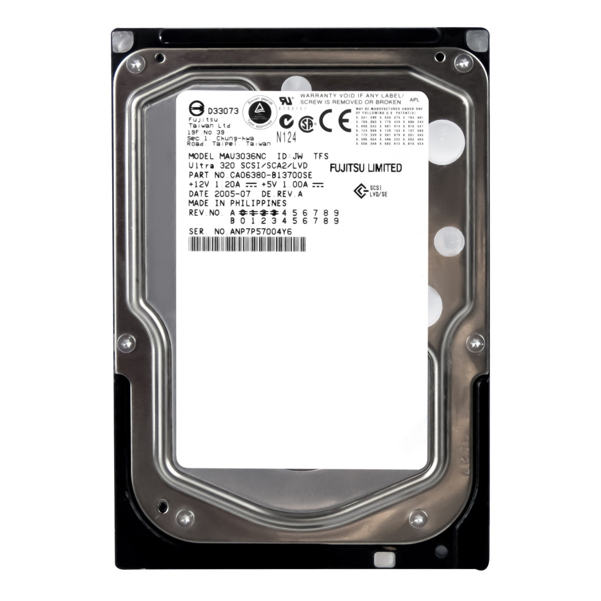 Fujitsu 36GB 15K 8MB Scsi U320 3,5