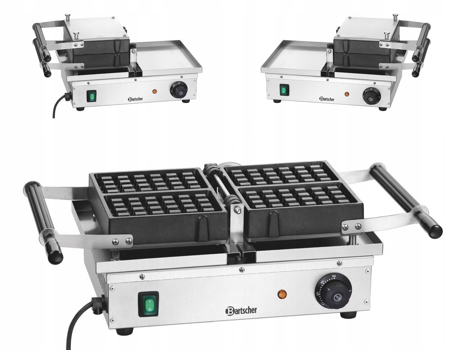 vaflovač Pro Belgické Vafle Otočný Zásobníky