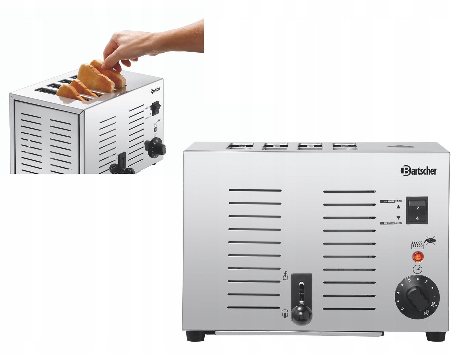 Opékač Topinek Na 2 Nebo 4 Topinky 1800W Regulace