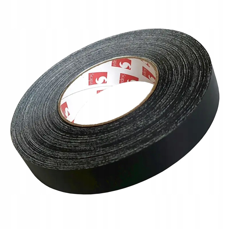 Páska Scapa 3101 25 mm/50 m, plátno impregnované černou barvou, silné bezstopové lepidlo