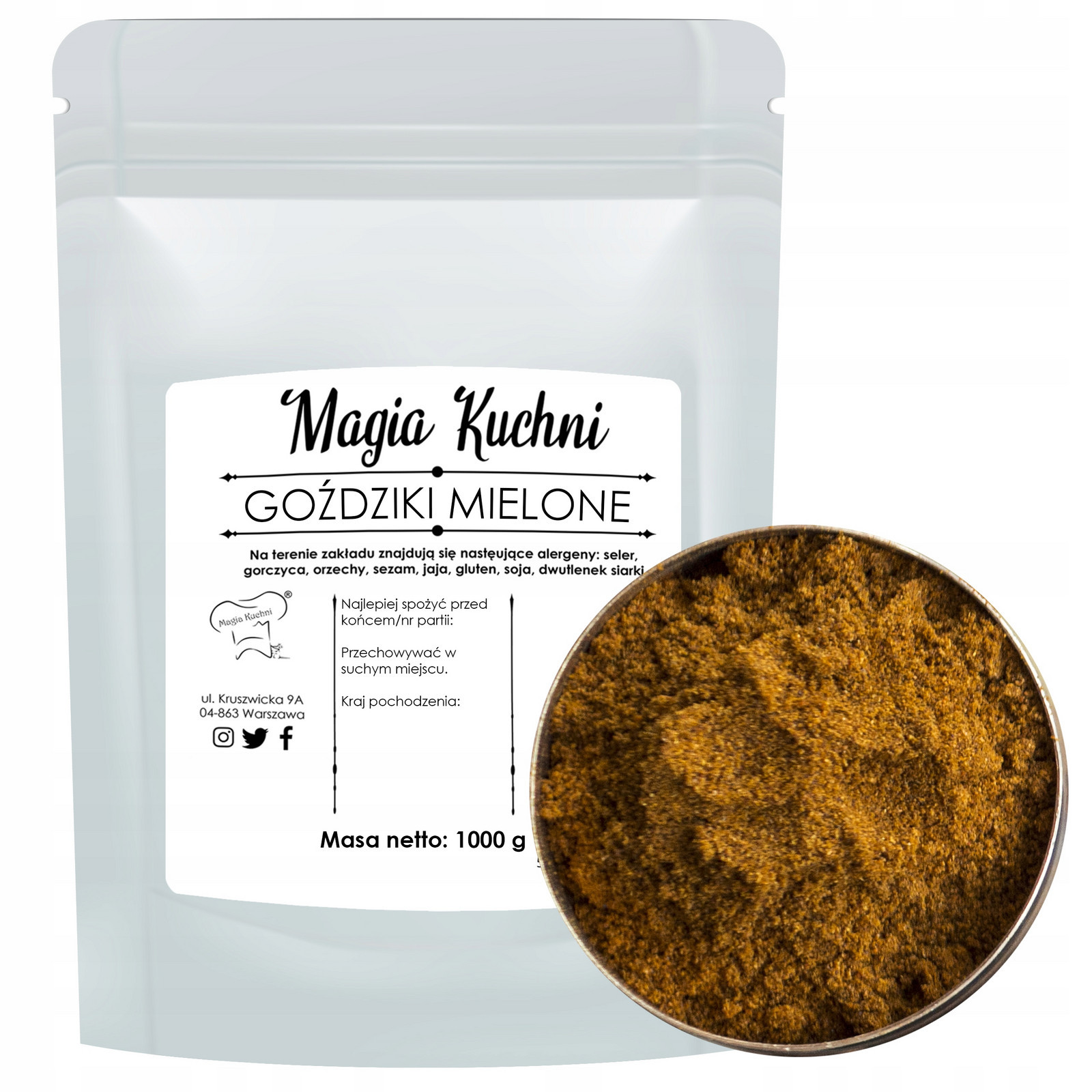 Hřebíček Mletý 1kg vysoká kvalita Aromatické Kořeněné