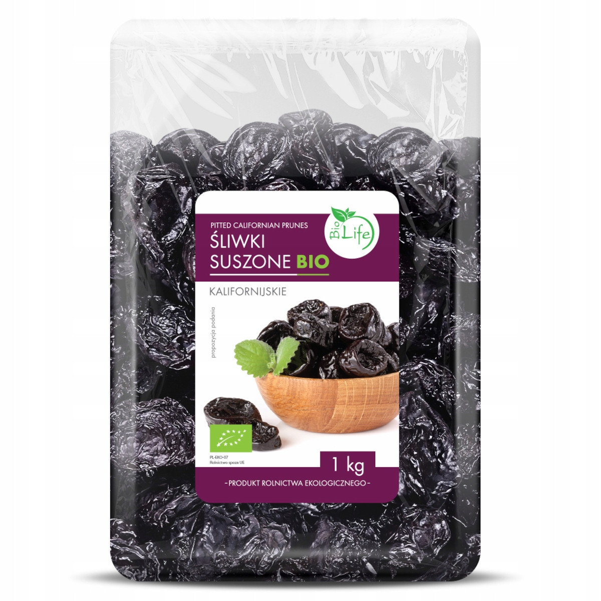 Švestky sušené kalifornské Biolife Bio bio 1kg