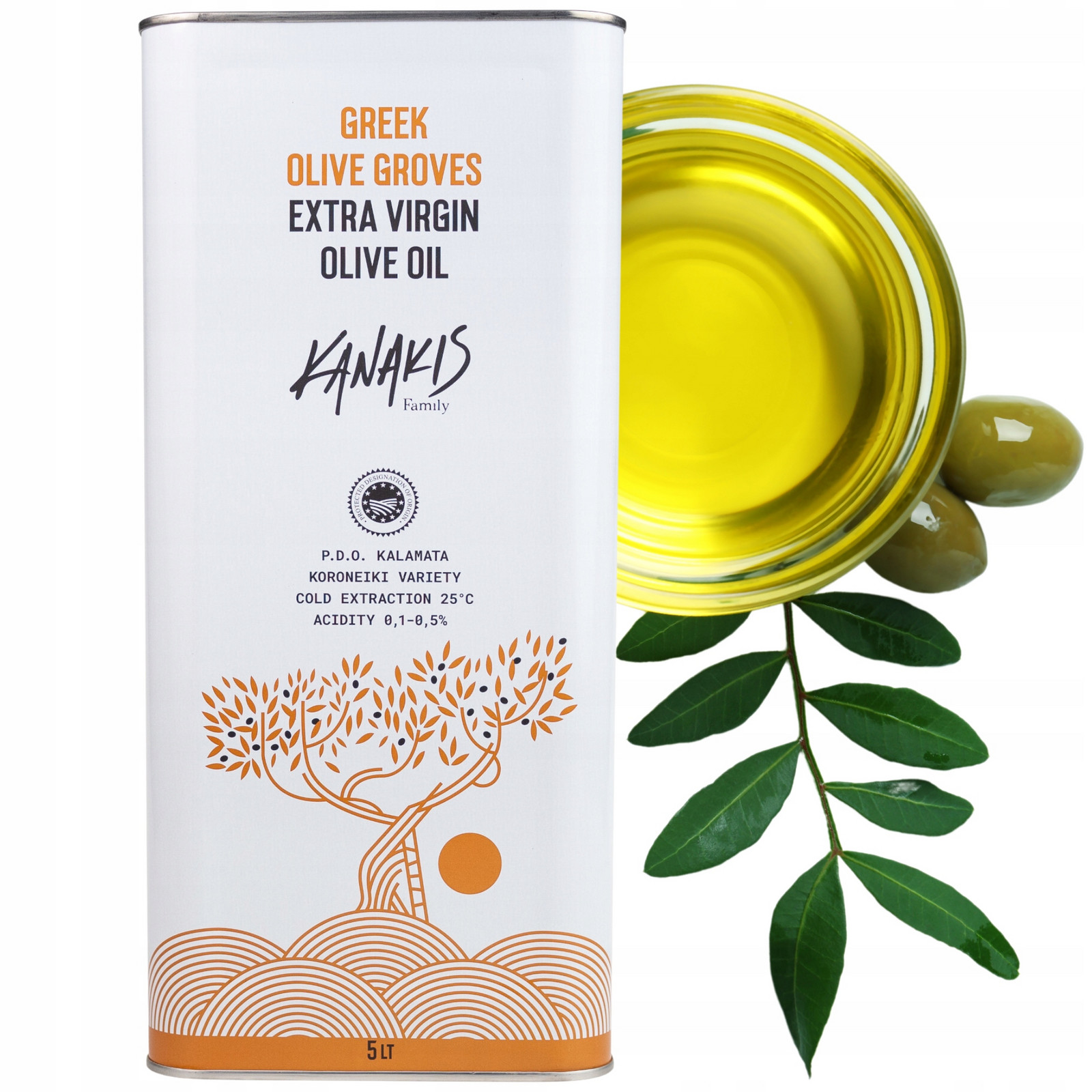 Extra panenský olivový olej Řecký Tradiční Pdo 5l Čerstvá Sklizeň 2024/2025