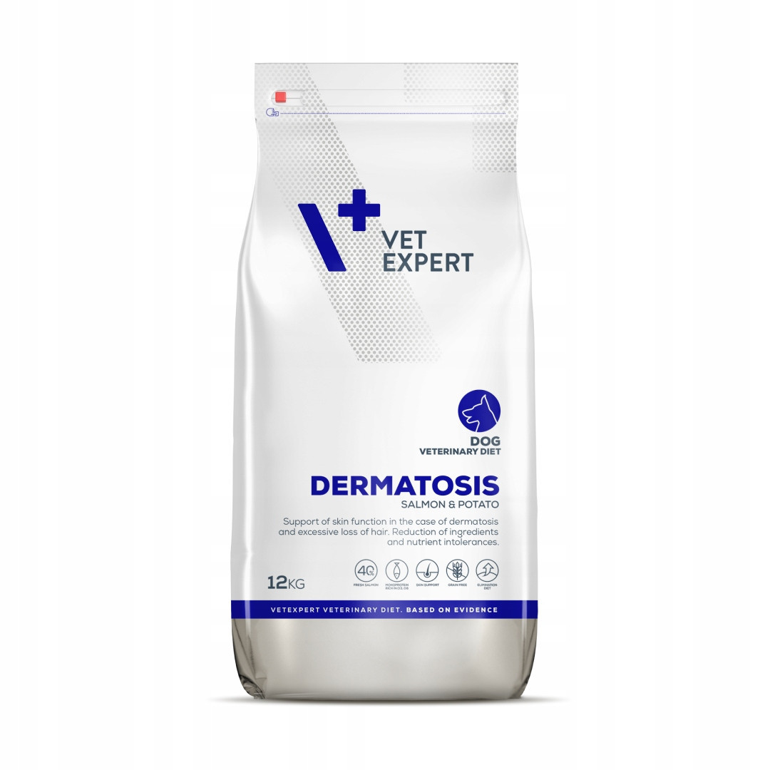 Vet Expert Dermatóza Suché Krmivo pro psa s lososem 12 kg