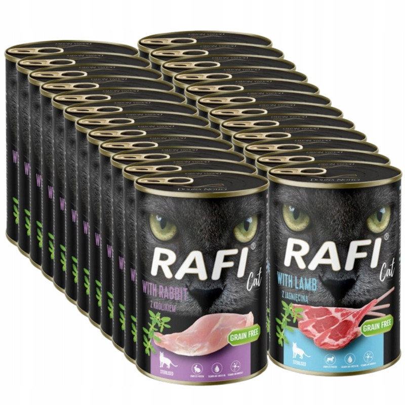 Rafi Cat Adult Sterilised s jehněčím 24x400g