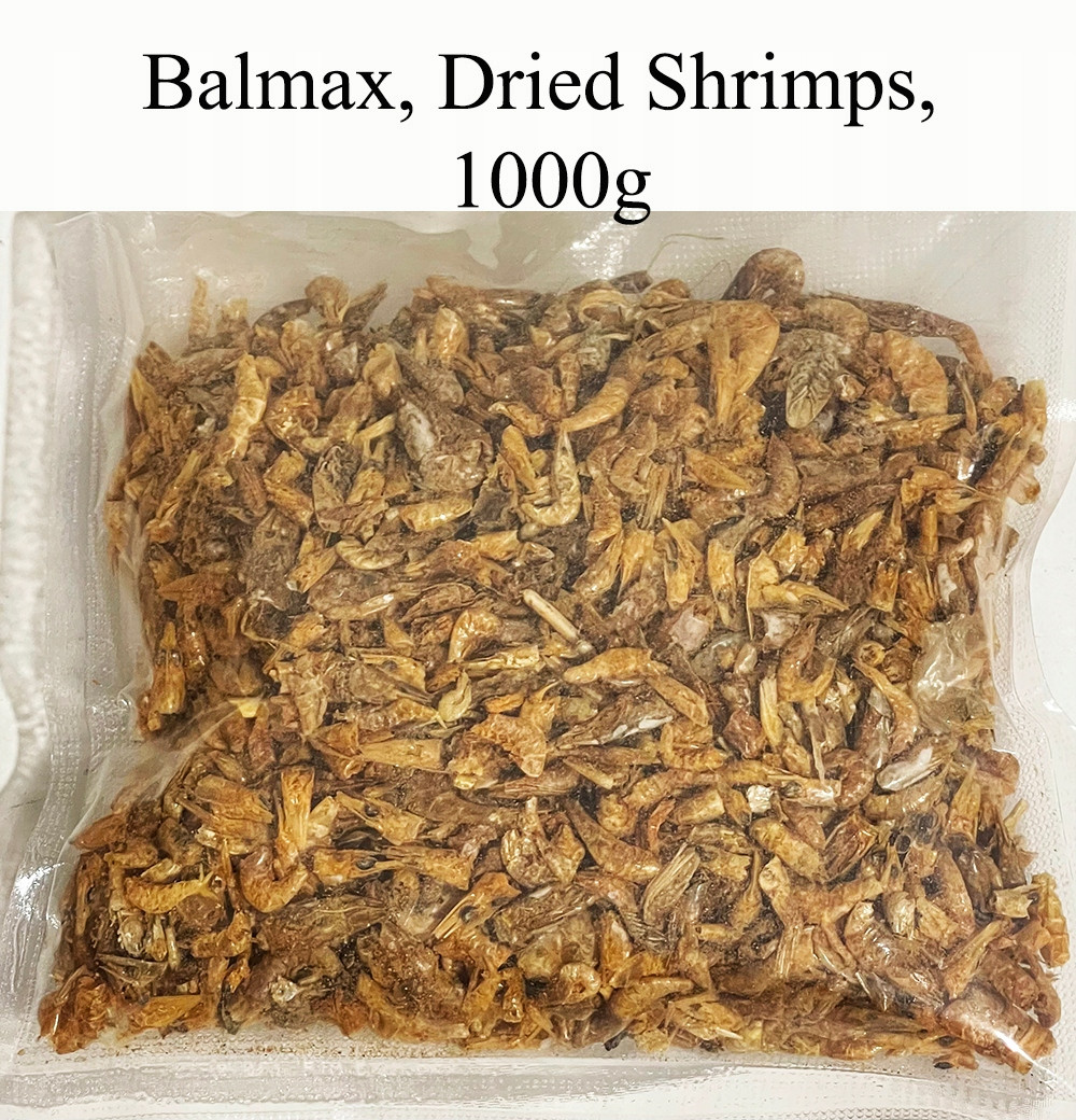 Sušené krevety, Shrimps, pro plazy, krmivo 1kg,
