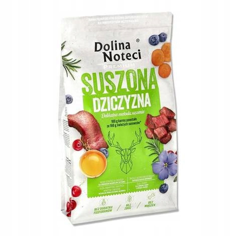 Dolina Noteci Krmivo sušené Zvěřina pro psa 9 kg