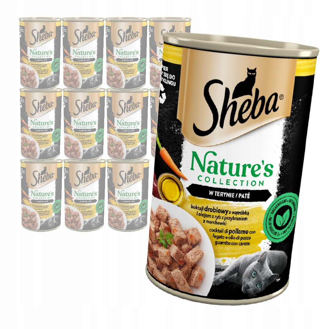 Sheba Nature's Collection 24x400g Vlhké Krmivo Pro Kočky Drůbež V Paštice