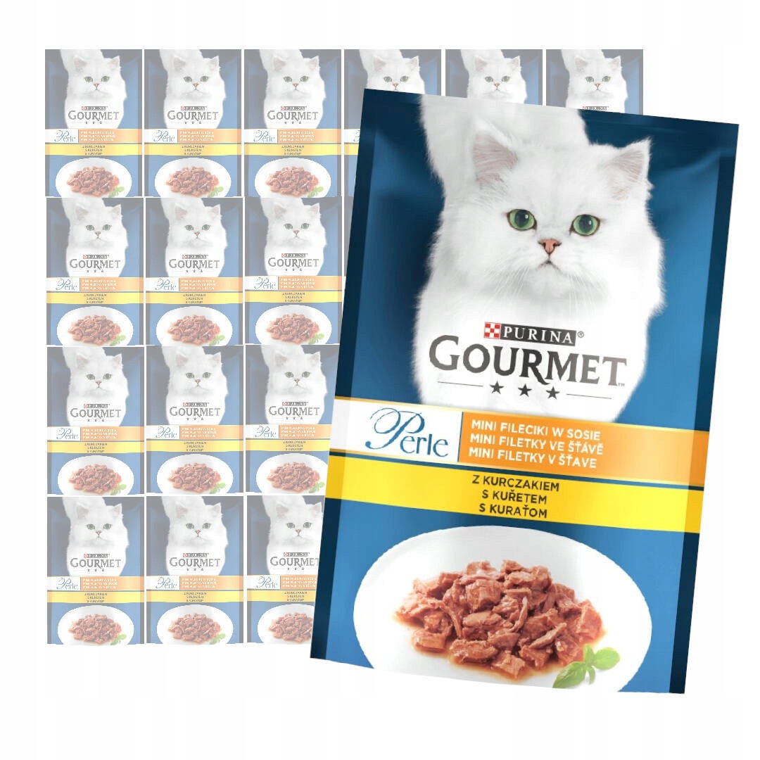 Purina Gourmet Perle Mini Fileciki Kurčka V Sosie 24x85g Krmivo Pro Kočky