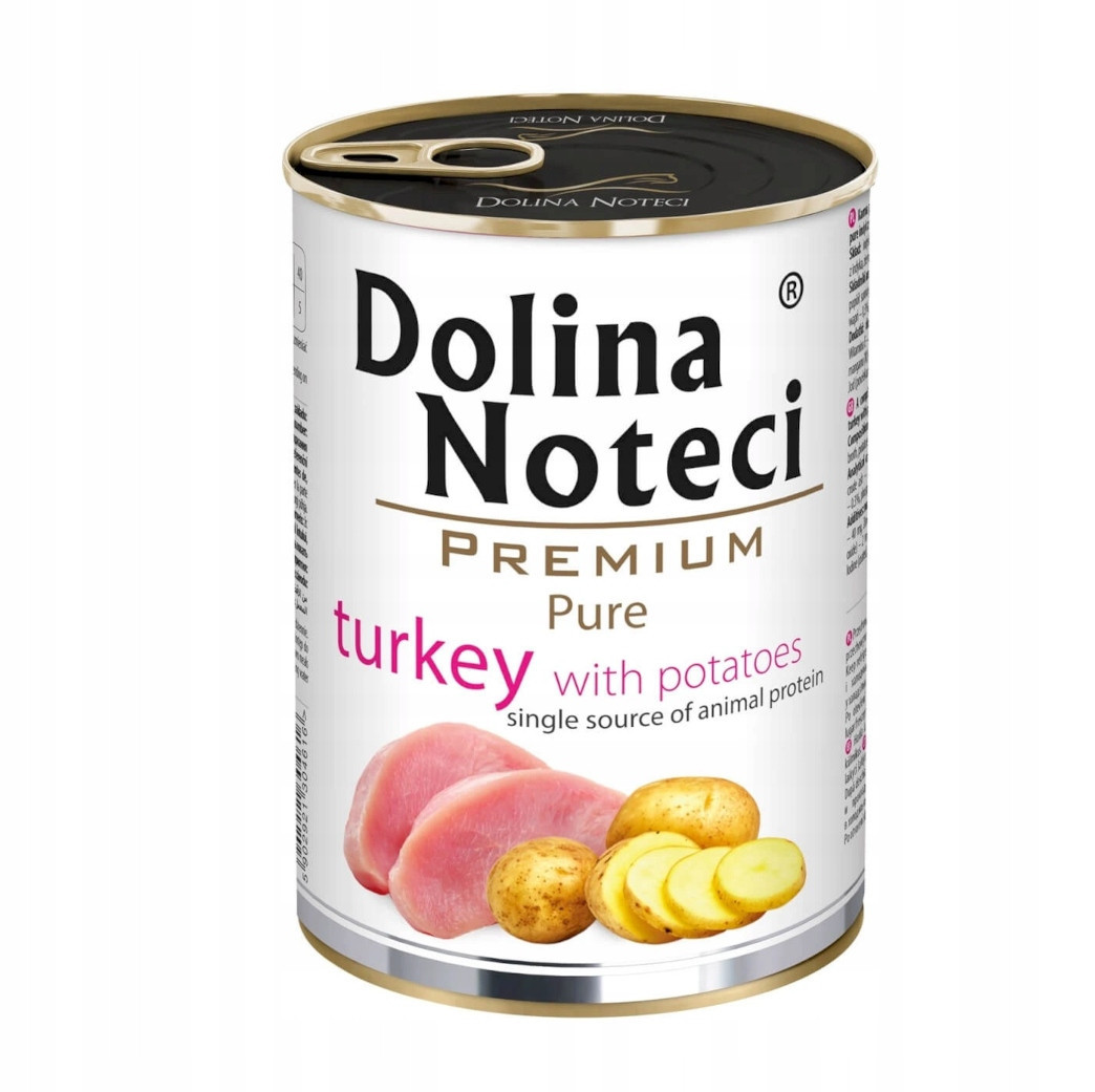 Vlhké Krmivo pro psy Dolina Noteci Premium Pure Krůta s bramborami 24x400 g