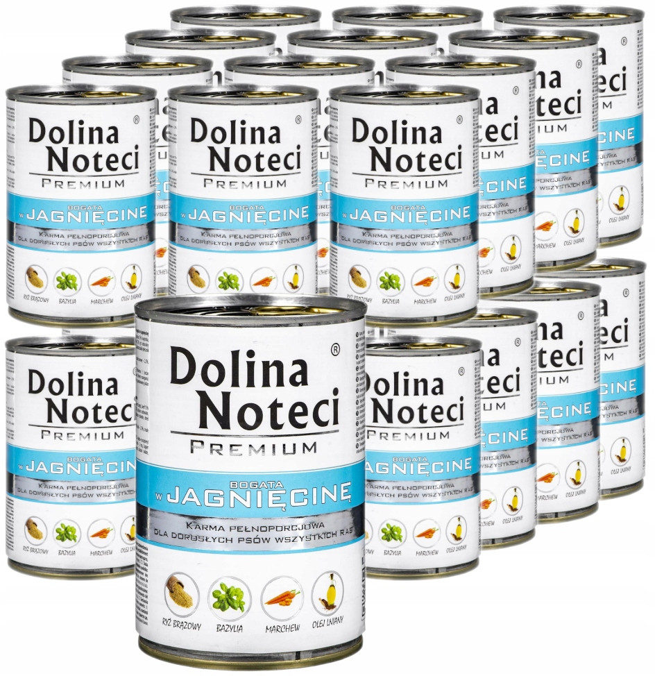 Dolina Noteci Premium bohaté na jehněčí krmivo mokré pro psa 12x400g