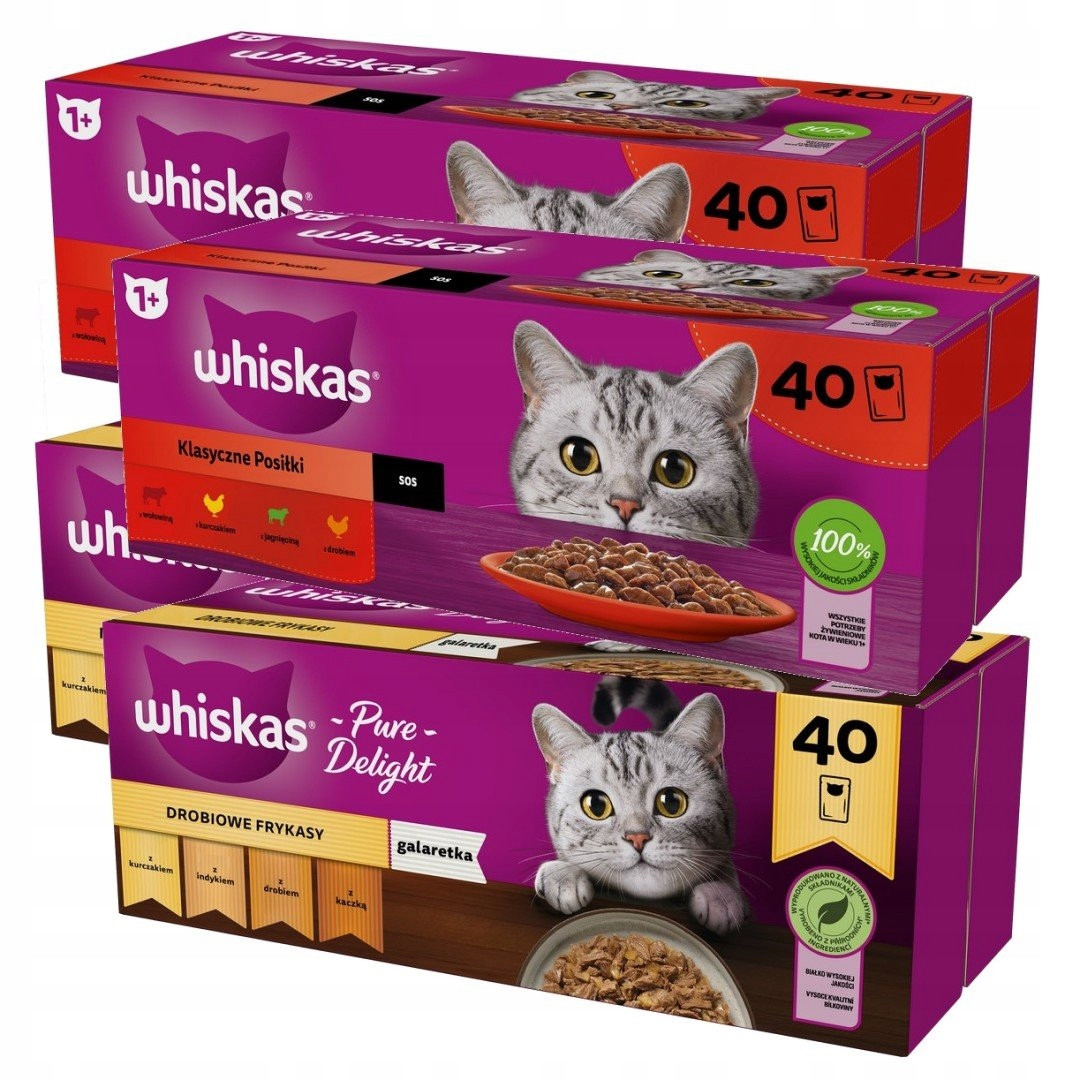 Whiskas Drobiové Frykasy Klasické Jídlo 160x85G