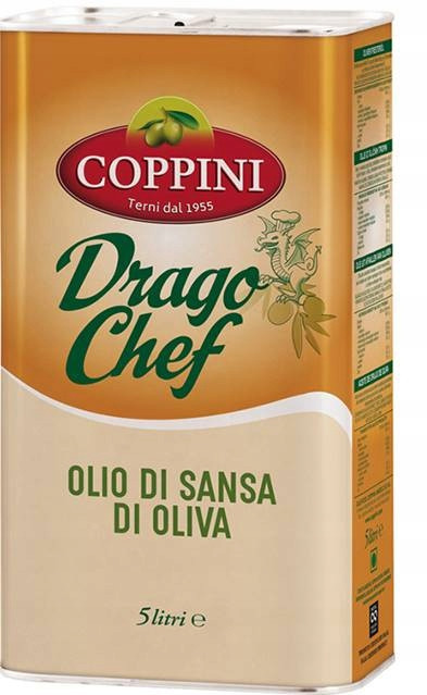 Olivový olej italský Sansa Drago na smažení Coppini Plechovka 5 Litrů