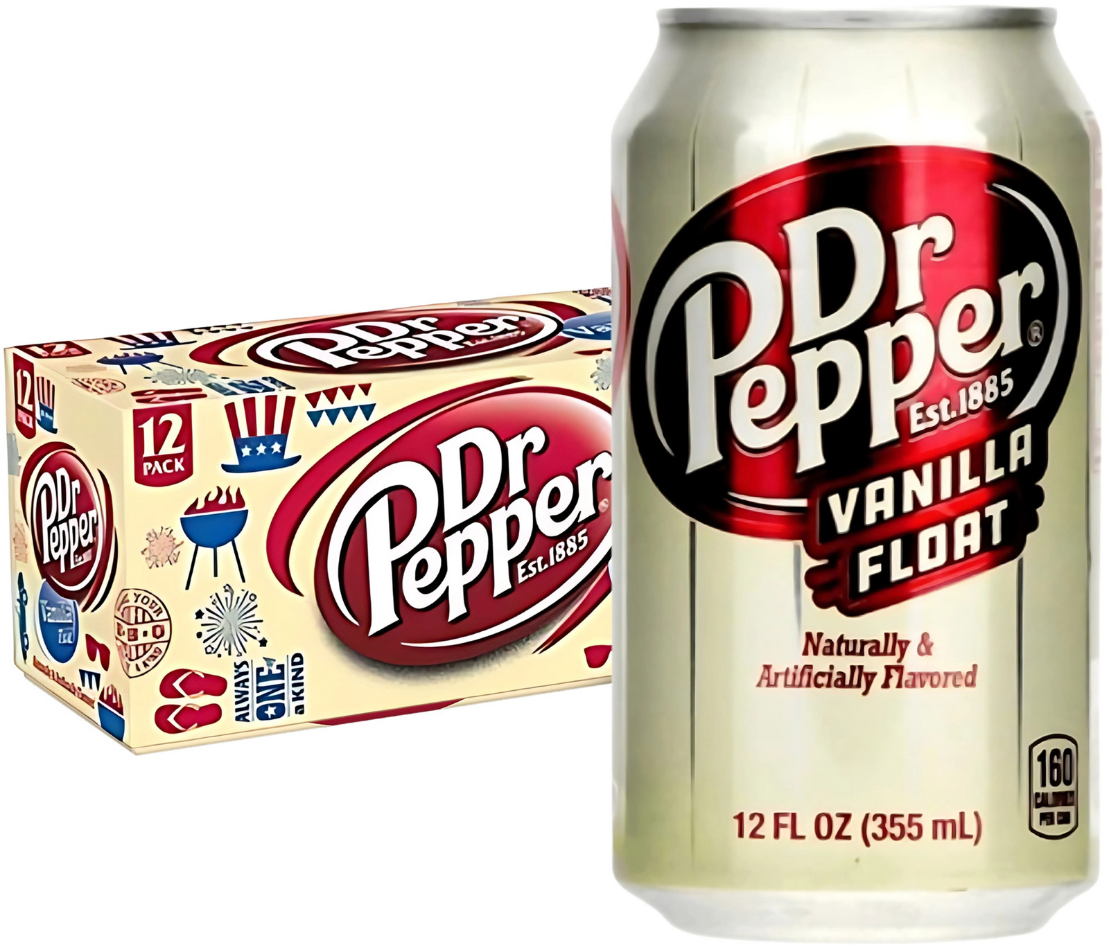 Dr.Pepper vanilla float Usa 12×355ml