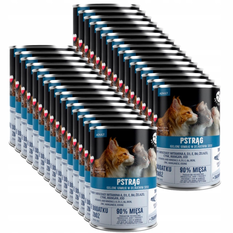 PetRepublic kousky v omáčce pstruhem 30x400g pro kočky