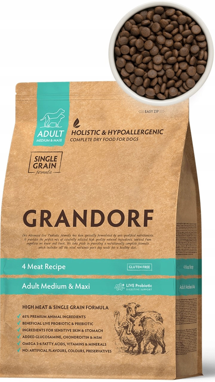Grandorf 4 Maso Adult Medium Maxi 10 kg Dárek