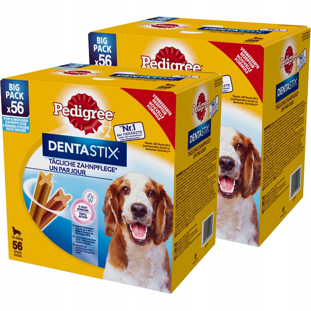 Pamlsky pro psy Pedigree Dentastix Medium 16x180g 112 Ks