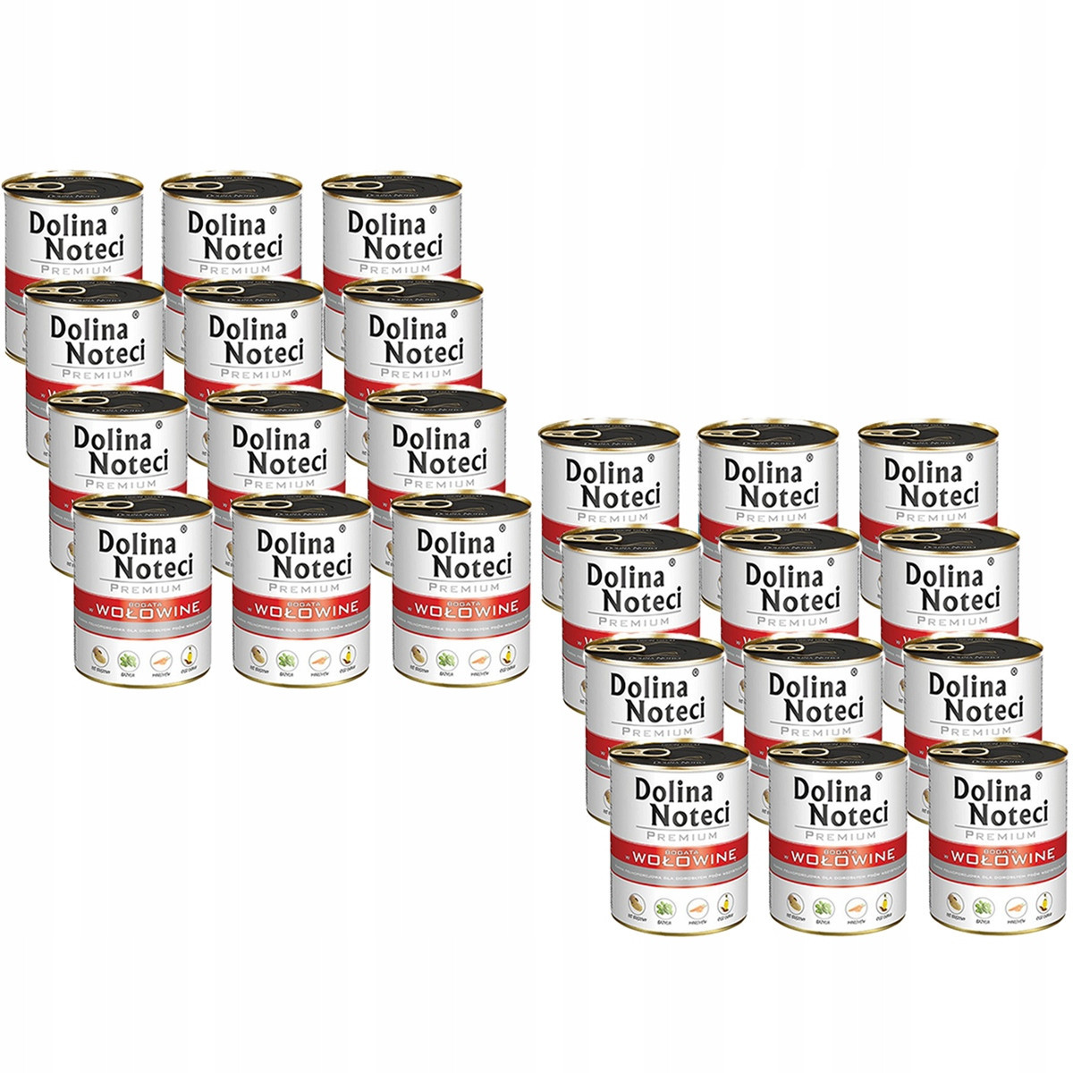 Krmivo pro psa Dolina Noteci Bohaté na hovězí maso 24 x 400 g